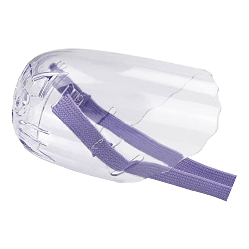 YARNOW 透明な猫の銃口 フィーダ 足 猫の首輪クイックリリース 室内猫用おもちゃ 猫のティーザー 注ぐ 小さな子猫の銃口 便利な猫の銃口 コンパクトな子猫の銃口. pp 紫の,Purple