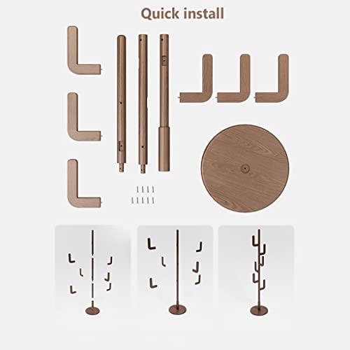 Stand Stand Stand Stand Solid Wood Coat Rack Gratuit Hall Hall Heat Arbre avec 6 crochets et base ronde stable for sacs… - Les Beatles, Paul McCartney, John Lennon, RIngo Starr, George Harrison Stand Stand Stand Stand Solid Wood Coat Rack Gratuit Hall Hall Heat Arbre avec 6 crochets et base ronde stable for sacs… – Image 4