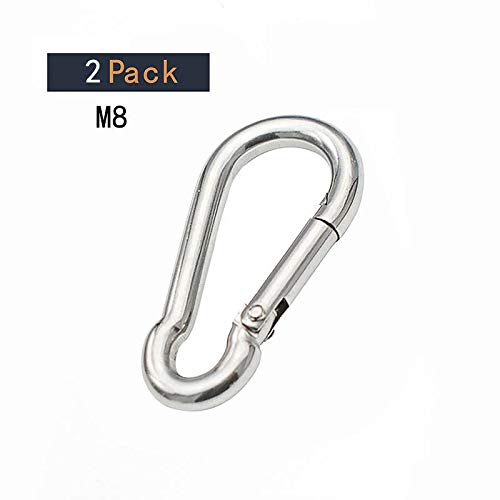 XCHTX Climbing Carabiner Clip 3inch Spring Snap Hooks Heavy Duty Stainless Steel Key