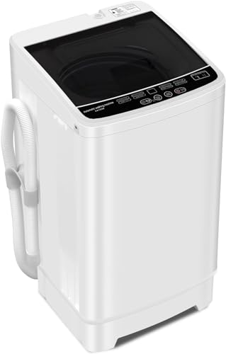 Portable Full Automatic Washing Machine,1.6 Cu. Ft Washer and Spinner Combo with 8 Cycles and, Space Saving, Large Capacity Compact Laundry Washer Dryer for Apartment RV Dorm