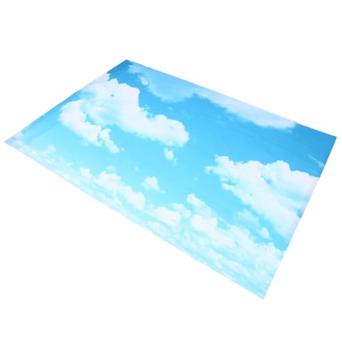 Tapisserie murale nuages fond studio photo dacron COHEALI 210X150 CM