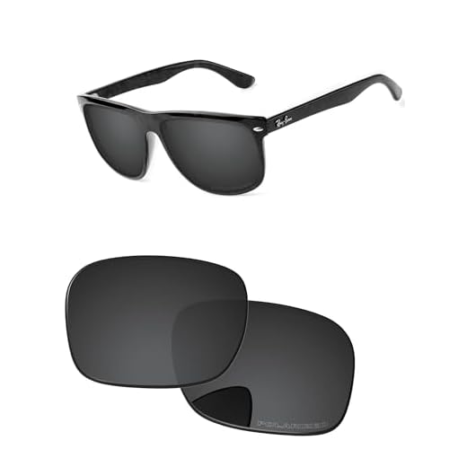 PapaViva Lentes de substituição compatíveis com óculos de sol Ray-Ban RB4147 60 mm, Preto liso, RB4147 60mm