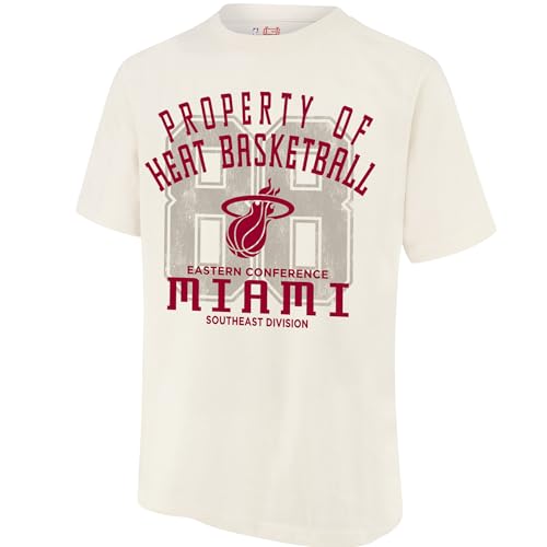 Ultra Game Men's NBA Official Super Soft Nostalgic T-Shirt, Miami