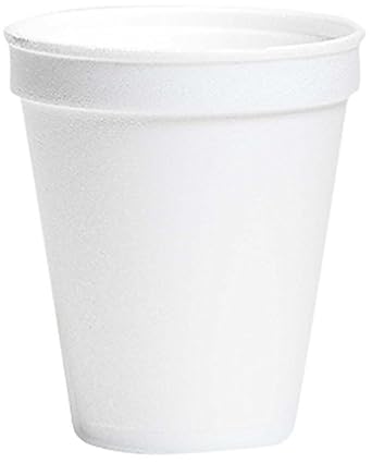 Wincup H8S Foam Cups, 8 oz, White 20 Sleeves of 50 Cups