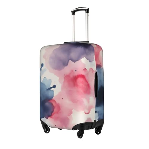 Colorful Gouache Print Protective Suitcase Cover Washable Travel Luggage Protector with Concealed Zipper2