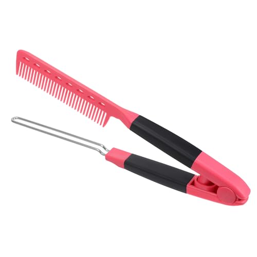 FIXOSHEE Pettine Lisciante per Capelli Donna Raddrizzatore Professionale per Styling e Modellatura Design Compatto e Facile da Usare per Casa e Viaggio Colore Rosa