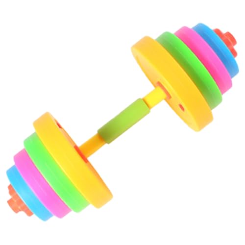 Abaodam Kids Barbell Weight Set Toy Kids Adjustable Barbell Workout Weights Kids Plastic Barbell for Children