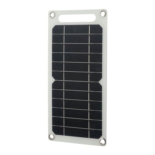 Momfin Panel solar flexible de 10 W, 5 V, USB, monocristalino, módulo fotovoltaico para cargador de teléfono, camping, senderismo, aventura al aire libre, ligero, a prueba de golpes, resistente a la