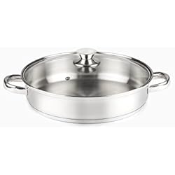 Cacerola Portuguesa Cacerola baja 18 cm diámetro , acero Inoxidable 18/10