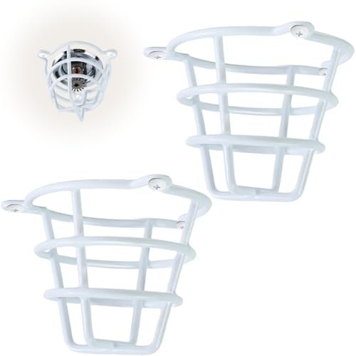 (2 Pack) TunaMax White Fire Sprinkler Head Cage Cover Protector Guard for Both 1/2