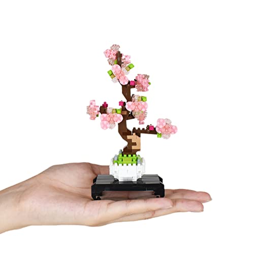 nanoblock -NBH-225 Bonsai Sakura Merhcolour - Afbeelding 5