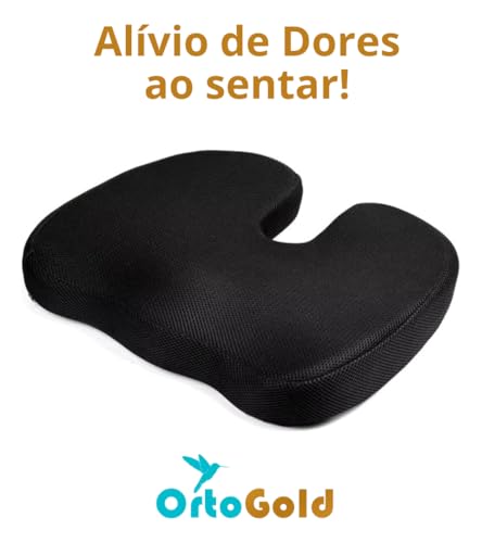 Almofada para Cadeira de Escritório e Cadeira Gamer,com Espuma Viscoelástica, Almofada de Assento Er