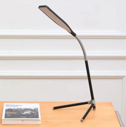 Image of LED Night Light Desk Lamp Eye Protection LED Lamp Flexible Bedside Table Desk Lamp LED Reading Desk Light with USB Charging Multi-Function Socket (Black Trio Lamp)