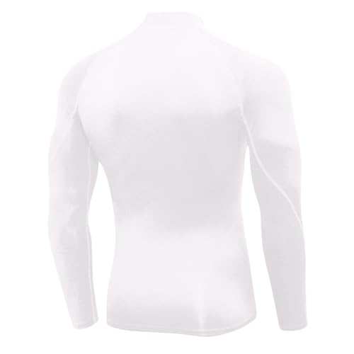 Men's Compression Shirts Long Sleeve Athletic Running Tops Football Turtle Neck Shirts Sport Baselayer Undershirt2