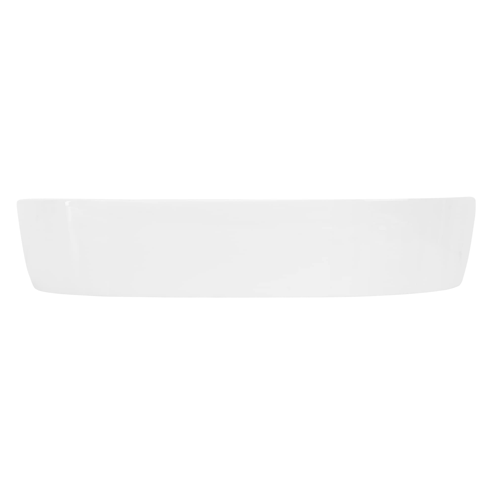 ML-Design Lavabo de Cerámica Blanco Brillante 60x40x12 cm Fregadero Ovalado de Pared o Sobre Encimera Pila de Diseño Moderno Lavamanos para Mueble de Baño Aseo con Agujero para Grifo y Desagüe
