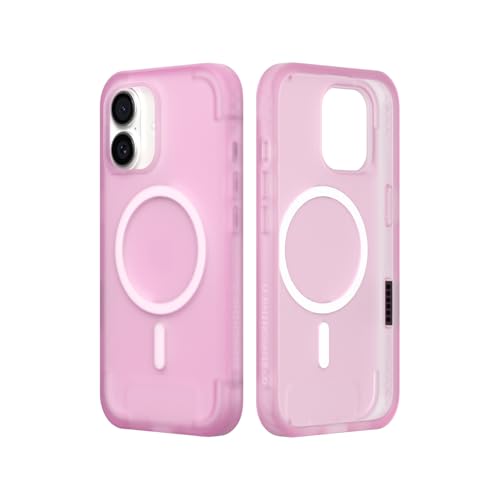 Coque iPhone 17 évite les bris d'écran antichoc MagSafe fine rose