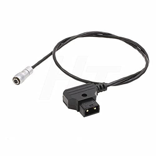 Cable D-Tap 4 Pin para monitor BM5 BM7 y PortKeys en espiral con conector de ángulo recto 2