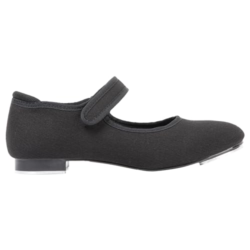 Linodes Canvas Upper Economy Unisex-Child Easy Strap Tap Shoe for Girls and Boys Tap Mary Jane Flat2