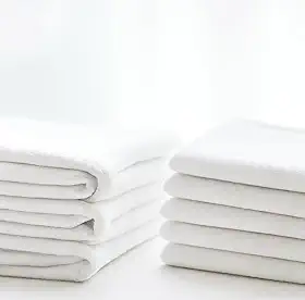 Kit 5 Unidades Pano de Prato Branco Liso 100% Algodão com Bainha 42x68cm