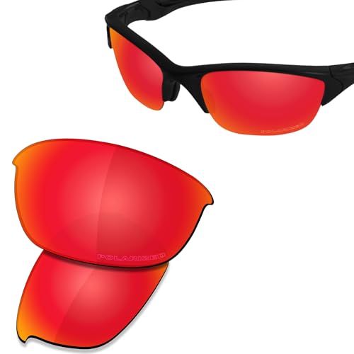 Image of SAUCER Premium Replacement Lenses & Rubber Kits for Oakley Half Jacket 2.0 OO9144 | UV400 Protection, Anti-Scratch