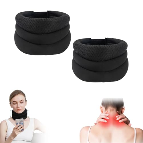 Neck Support for Snoring, Adjustable Three-Stage Neck Brace, Necksupport No More snoring, Soft Foam Cervical Collar, Ergonomic Design for Comfortable Sleep (2)