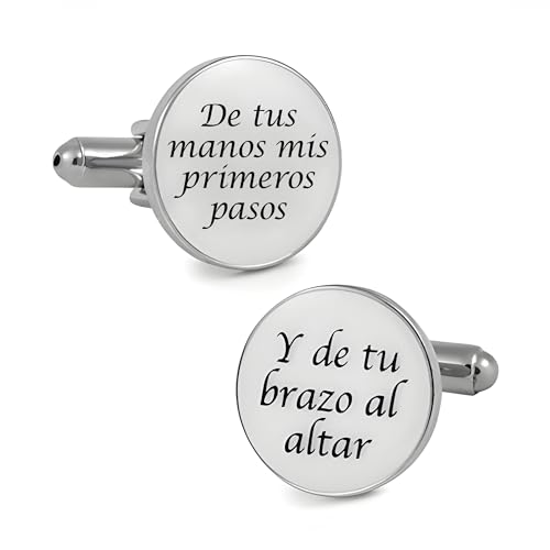 Gemelolandia | Gemelos para Boda | Regalo para el Padrino Cubrebotones | Gemelos Originales para Camisas | para Hombres y Niños | Regalos para Bodas, Comuniones, Bautizos y Otros Eventos