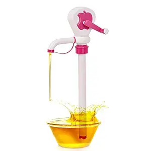 FLYFAR Oil Pump Manual Hand Oil Dispenser Pump Fuel Extractor Pump for Cane Oils Dispenser at Home. (Multi-Color)
