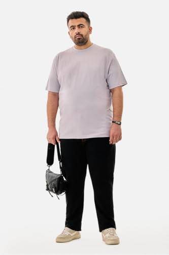 Image of SNITCH Men Polo Plus Size T-Shirt | Knitted Solid Polo with Contrast Tipped Collar & Logo Embroidery | 100% Cotton Breathable Lightweight Smart Casual Wear