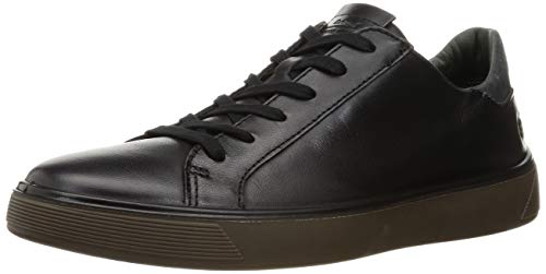 ECCO mens Street Tray Classic Sneaker, Black/Magnet, 13-13.5 US