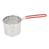 Baxnore Cestello per Patatine Fritte in Acciaio Inossidabile, Cestello Rotondo, Cestello per Frittura Resistente alle Alte Temperature, Cestini per Servizio di Patate Fritte (12cm / 4.72in)