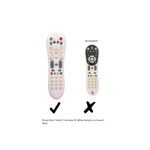 Image of Upix Compatible Videocon DTH Set Top Box Remote No. 125 (White) | Not RF | Exact Match Will Only Work
