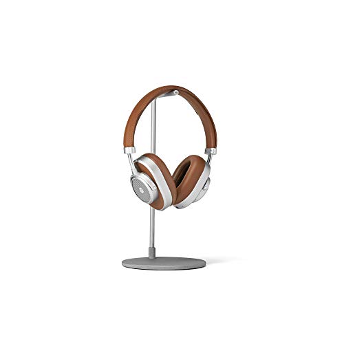 Image of Master & Dynamic MW65 Active Noise-Cancelling (Anc) Wireless Headphones - Bluetooth Over-Ear Headphones with Mic, Silver Metal / Brown Leather