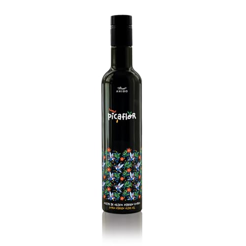 ANIDO PICAFLOR Aceite de Oliva Virgen Extra Premium 100% Arbequina – AOVE Cosecha Temprana, Extracción en Frío