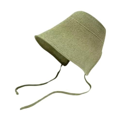 Chapeau Cloche en Paille de Lin Idéal pour Vos Sorties à la Plage et Voyages d'Été