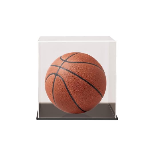 Image of Premium Acrylic Display Box with Black Base | Transparent Dust-Resistant Cube for Toys, Models & Memorabilia (10x10x10 inch)