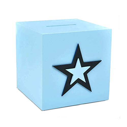 Money Saving Jar Blue Large-Capacity Piggy Bank an Unopenable Money Box Coin Storage Box Rubber Piggy Bank/Piggy Bank