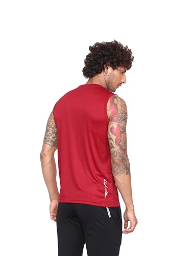 Image of Big Button Mens Quick Dry Sports Cut Sleeves Sports Tshirts Tank Top