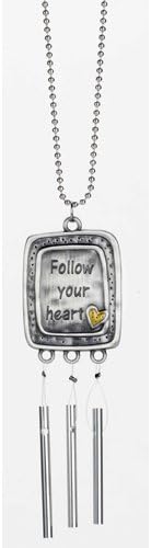 Ganz Rear View Mirror Car Charm Chime - Follow your heart