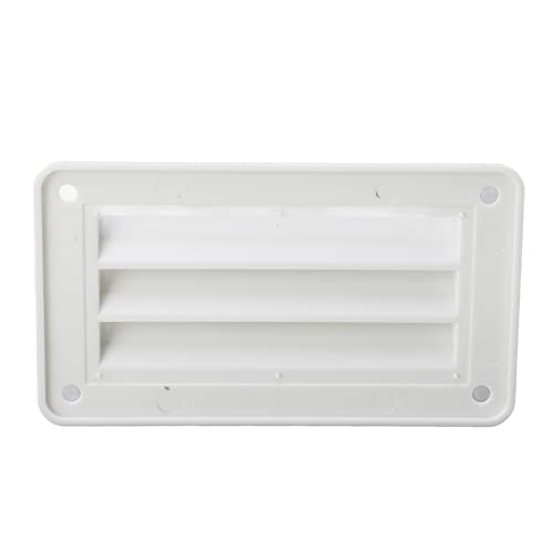 RV Air Vent Louver, 2pcs RV Air Vent Louver Professional Bathroom Office Ventilation Outlet Grille Louver for Boat Yacht Home (White) - Image 2
