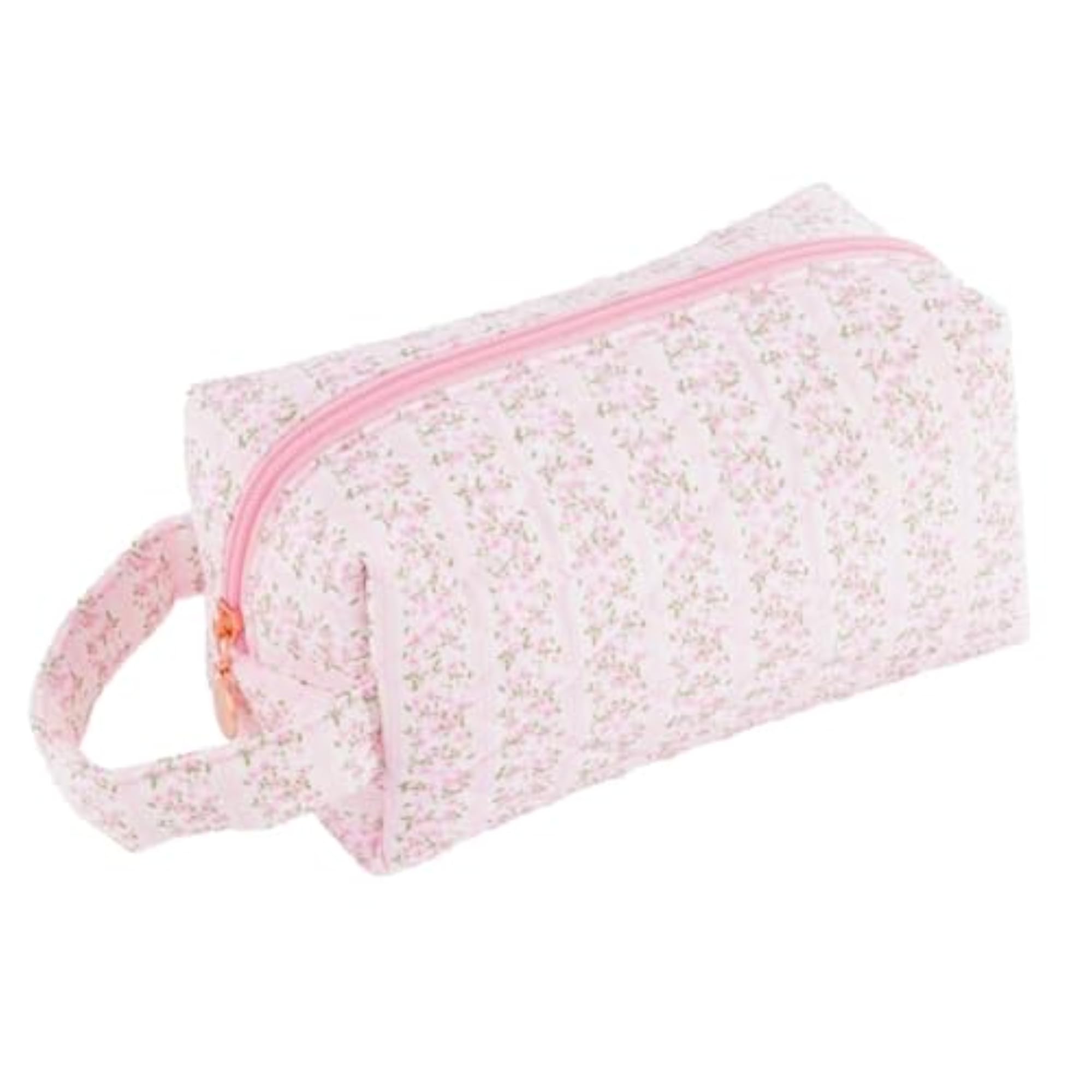 Travel Makeup Bag, Large Cosmetic Bag with Handle