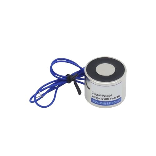 Electroimán solenoide de 50N para automatización con fijación magnética estable de 5kg
