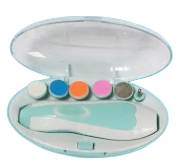 Baby Electric Nail Trimmer for Baby Nail Cutter for New Born Baby with 6 Grinding Heads Automatic Set Safe Nail Trimmer Kit for Kids Toddler Toes and FingernailsNIL Baps-P4413-image-30