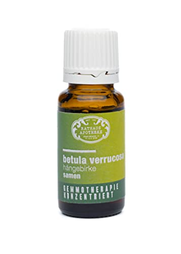 RATHAUS APOTHEKE WIEN Extracto concentrado de yemas - Gemoterapia - Betula verrucosa - El abedul colgante, semillas, desintoxicación y regeneración - 15 ml