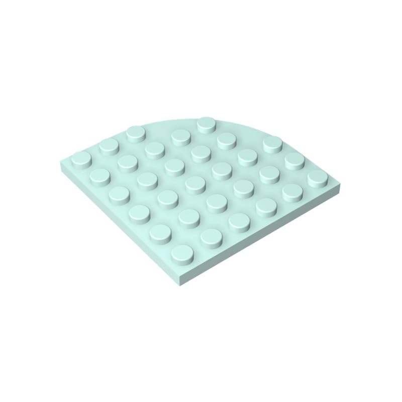 XYEIUGO 6003 Circular Plate Round Corner 6x6, Light Aqua, 10 PCS โ image 1