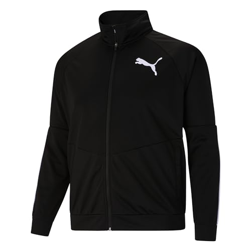 Image of PUMA Mens 2.0 Contrast Jacket, Black/White, XX-Large US