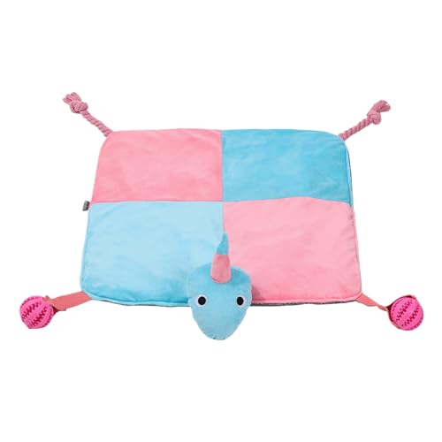 Dog Play Mat,Interactive Sensory Rug | Dogs Interactive Treat Game Boredom Relief Feediang Mat With Squeaky Toy For Puppy And Ot