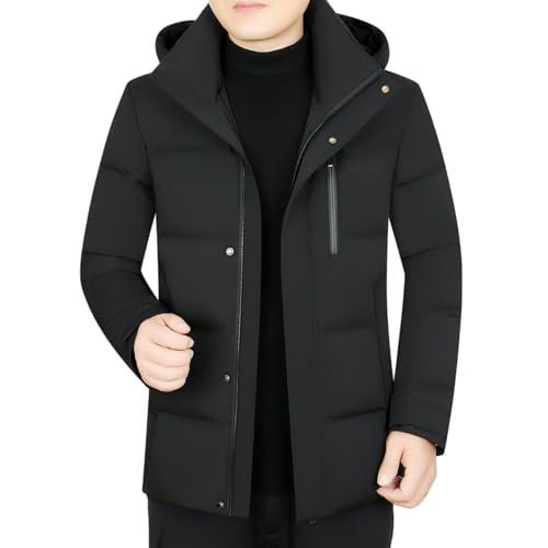 Doudoune à capuche pour homme d'âge moyen sorties hivernales
