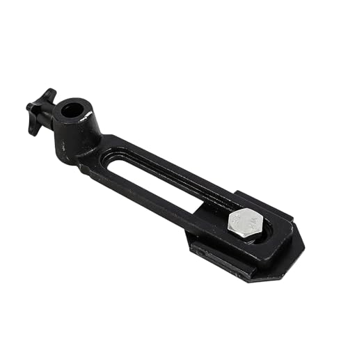 Soporte para herramientas de torno de madera con base de hierro fundido, 300 mm de longitud, recorrido ajustable de 200 mm, 3 opciones de agujeros de montaje para torno de banco, ideal para girar