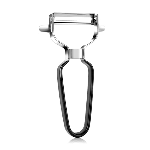 Stainless Steel Vegetable Peeler, Ultra Sharp Y Peeler for Potatoes, Fruit & Veggies, Heavy Duty Kitchen Peeler with Ergonomic Non-Slip Handle, Dishwasher Safe Peeler for Apple, Carrot, Cucumber