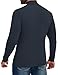 ZAFUL Mens Mock Turtleneck Long Sleeve Shirts Casual Knitted Slim Fit Undershirt Tops Pullover Fashion Layer T Shirt Blue XL
